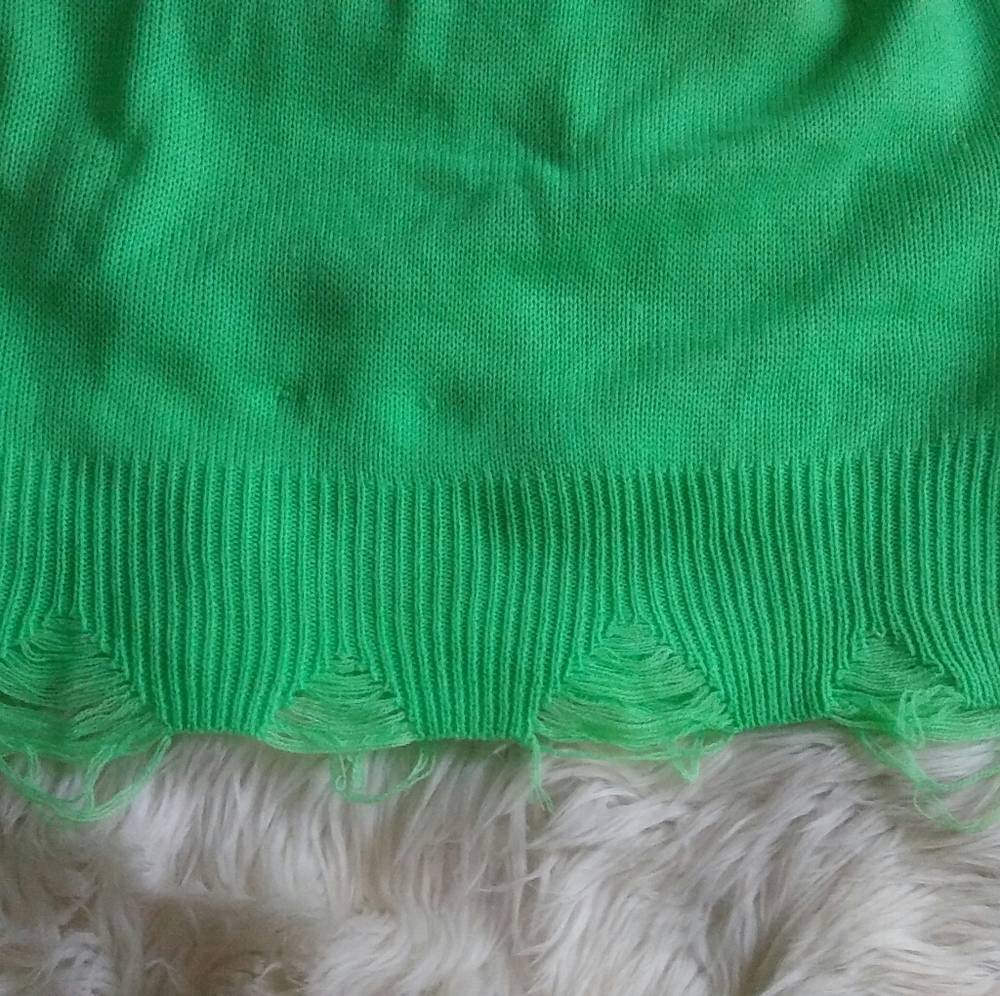 Wild Honey Distressed Hooded Sweater Size M - Picture 7 of 8